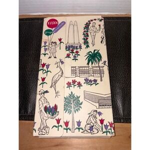 Rare vintage Mid-Century Modern cocktail napkin and snack knife Picnic Germany